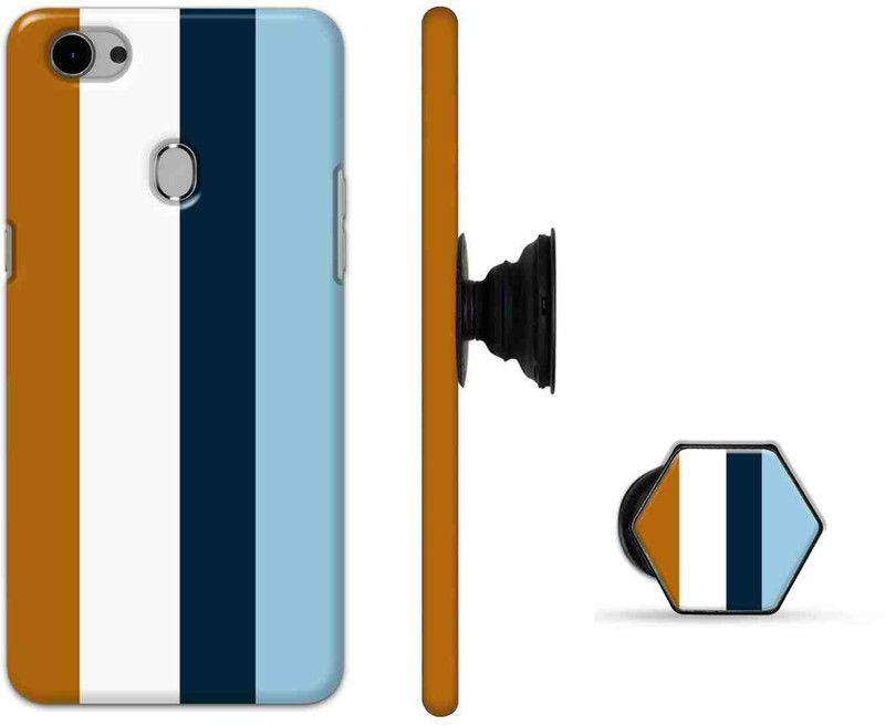 PRINTEDGE Back Cover for OPPO F7  (Multicolor, Cases with Holder, Pack of: 2)