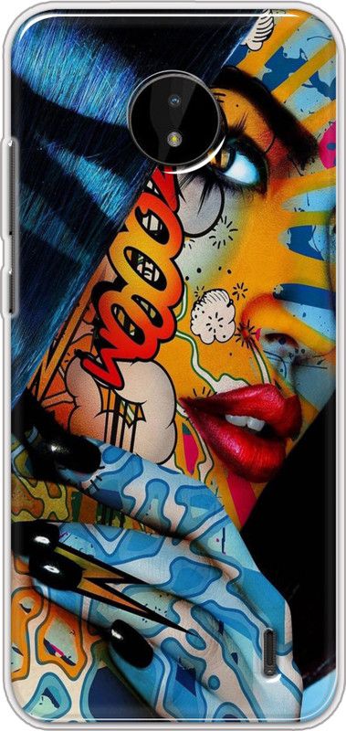 Hansviprint Back Cover for Nokia C10  (Multicolor, Grip Case, Silicon, Pack of: 1)