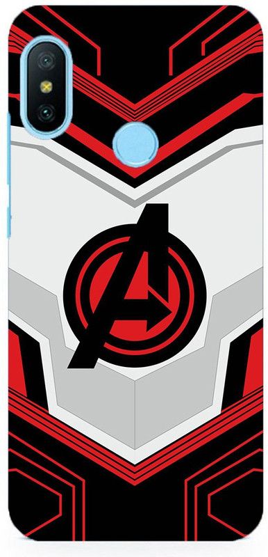 NDCOM Back Cover for Redmi Note 6 Pro Avengers End Game Logo Printed  (Multicolor, Hard Case, Pack of: 1)