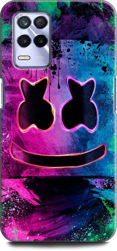 KEYCENT Back Cover for Realme 9 5G, RMX3388 MARSHMELLO, DJ, EDM, MUSIC, SMILEY, FUNNY  (Multicolor, Shock Proof, Pack of: 1)