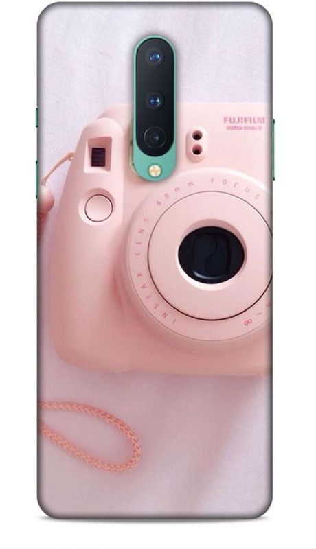 Keviv Back Cover for OnePlus 8  (Pink, White, 3D Case, Pack of: 1)