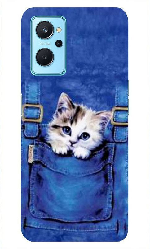 KIZIN Back Cover for realme 9i  (Blue, White, Hard Case)