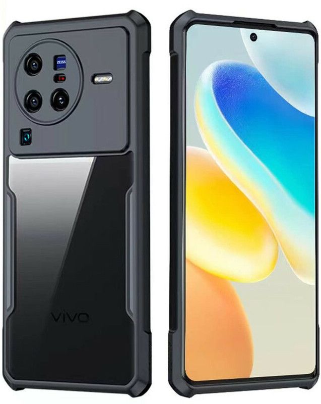 WHITBULL Back Cover for vivo X80 Pro  (Transparent, Dual Protection, Pack of: 1)