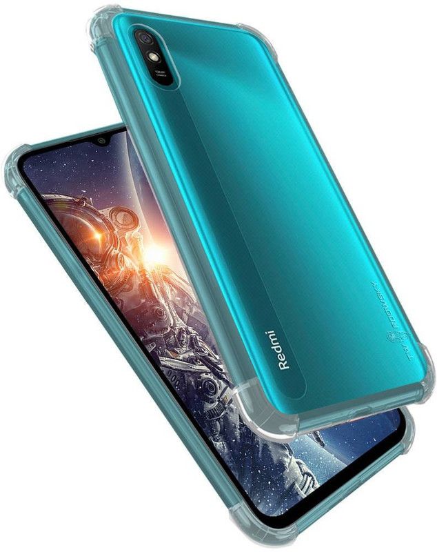 OffersOnly Back Cover for Redmi 9a sport Air Shock  (Transparent, Camera Bump Protector, Silicon, Pack of: 1)