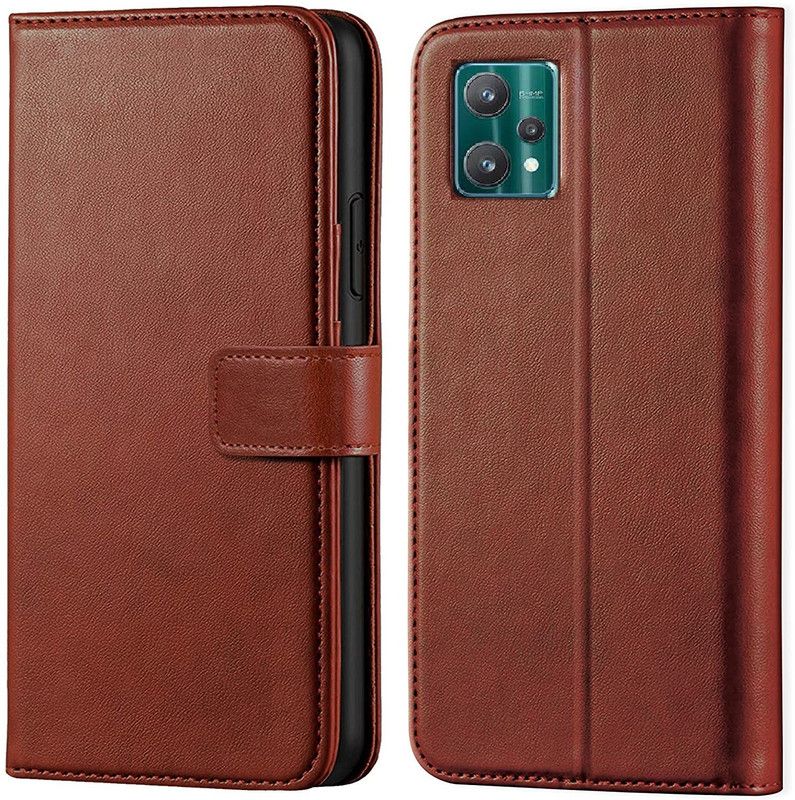 Urban Tech Flip Cover for Realme 9 Pro 5GFlip Case | Magnetic Closure | Shock Proof Wallet Flip Cover  (Brown, Magnetic Case, Pack of: 1)
