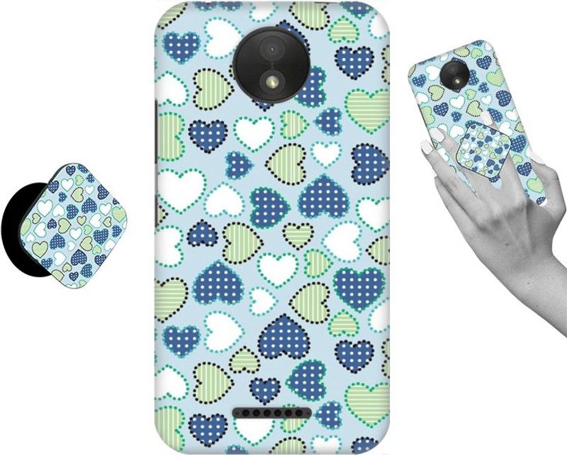 iCopertina Back Cover for Motorola Moto C Plus  (Multicolor, Cases with Holder)