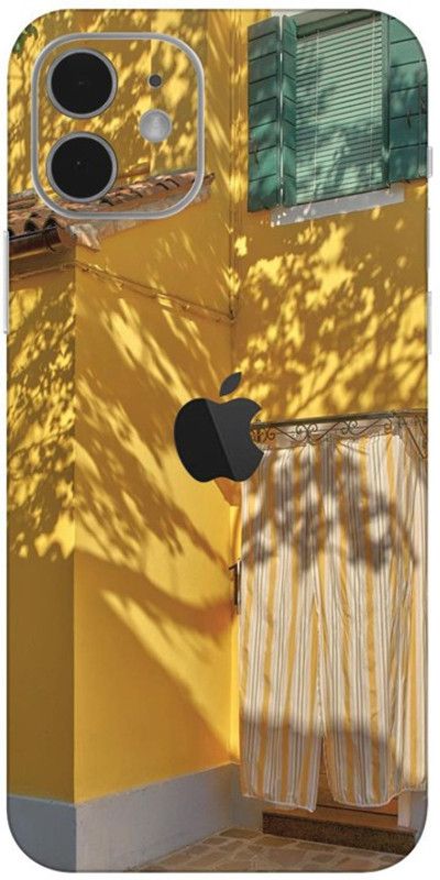 Yuckquee Compatible with iPhone 12 Mobile Skin for Back & Camera, Matte. D-48 Mobile Skin  (Abstract)