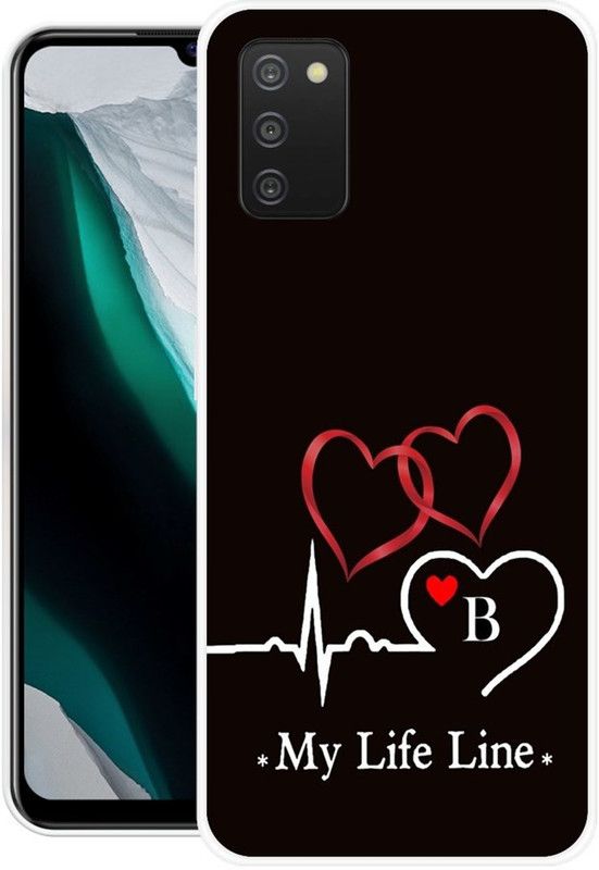 MUSKAY Back Cover for Samsung Galaxy A03s  (Black, White, Grip Case, Silicon, Pack of: 1)