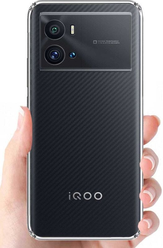 Phone Back Cover Back Cover for iQOO 9 Pro 5G  (Transparent, White, Grip Case, Pack of: 1)