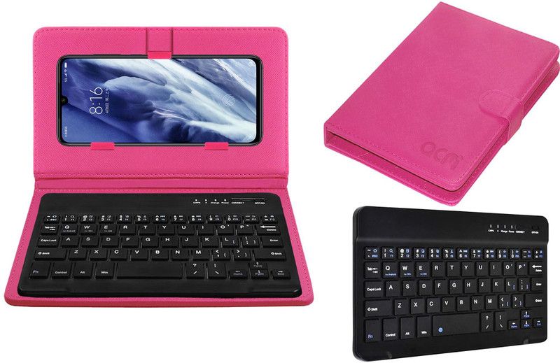 ACM Keyboard Case for Xiaomi Mi 9 Pro 5G  (Pink, Cases with Holder, Pack of: 1)