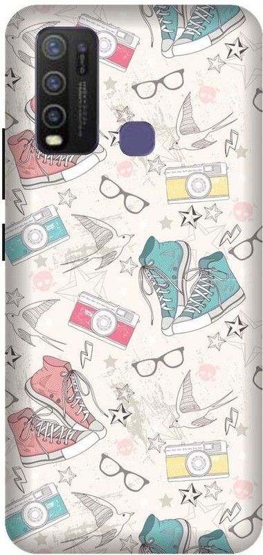 Vinsmoke Back Cover for Vivo Y50 Girls Cover, Cute, Aesthetic, Shoes  (Multicolor, Shock Proof, Pack of: 1)