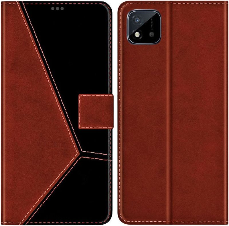 EmptyMinds Back Cover for Realme C11 2021  (Black, Brown, Dual Protection, Pack of: 1)