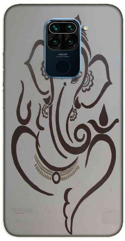 iprinto Back Cover for Mi Redmi Note 9 Lord Ganesha Ganesh Ji Ganpati Bappa Back Cover  (White, Hard Case)