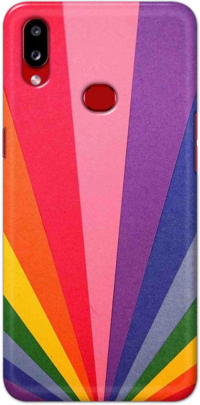 NDCOM Back Cover for Samsung Galaxy A10s Rainbow Color Atractive Printed  (Multicolor, Hard Case, Pack of: 1)