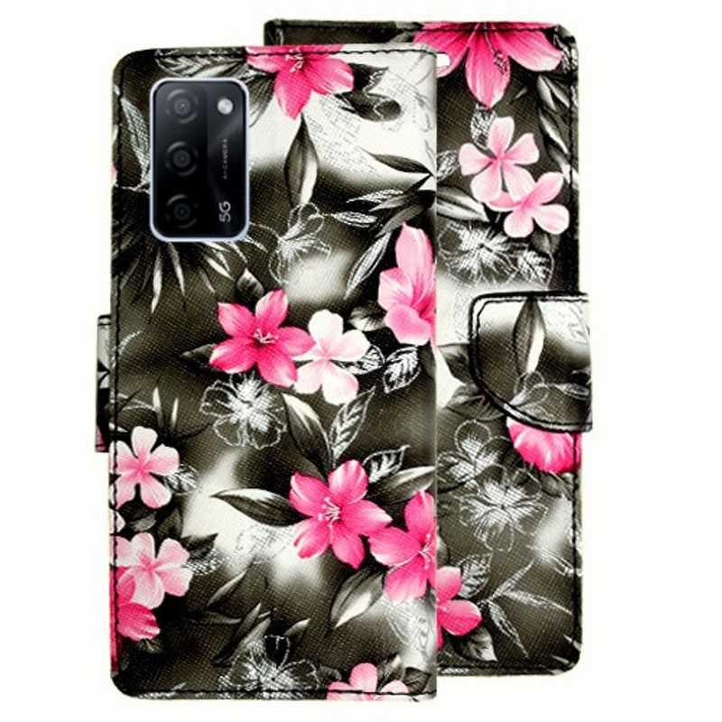 Mxkart Flip Cover for Oppo A53s 5G  (Black)