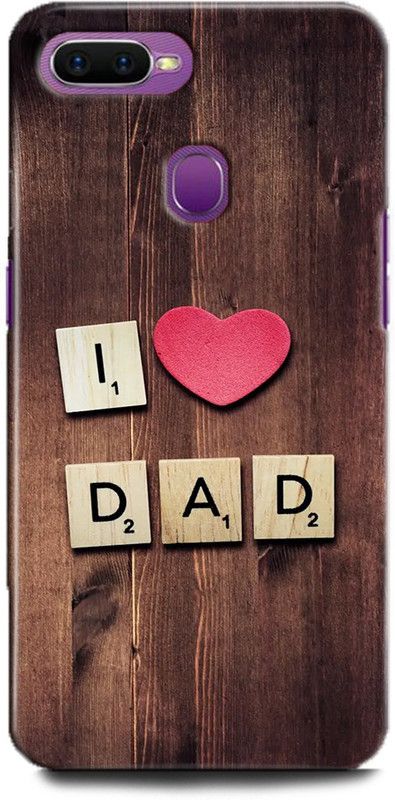 WallCraft Back Cover for OPPO A5s, CPH1909 DAD, FATHER, I LOVE MY DAD, LOVE DAD, MY DAD IS MY HERO, QUOTES  (Multicolor, Dual Protection, Pack of: 1)
