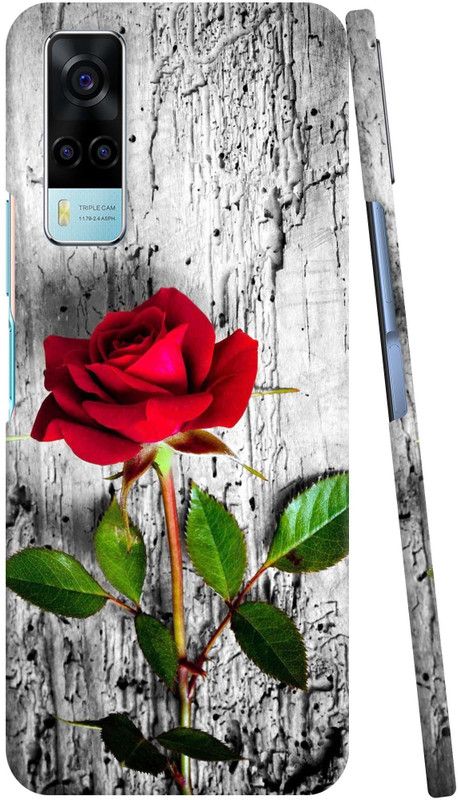 GS PANDA COLLECTIONS Back Cover for VIVO Y51  (Grey, Red, Pack of: 1)