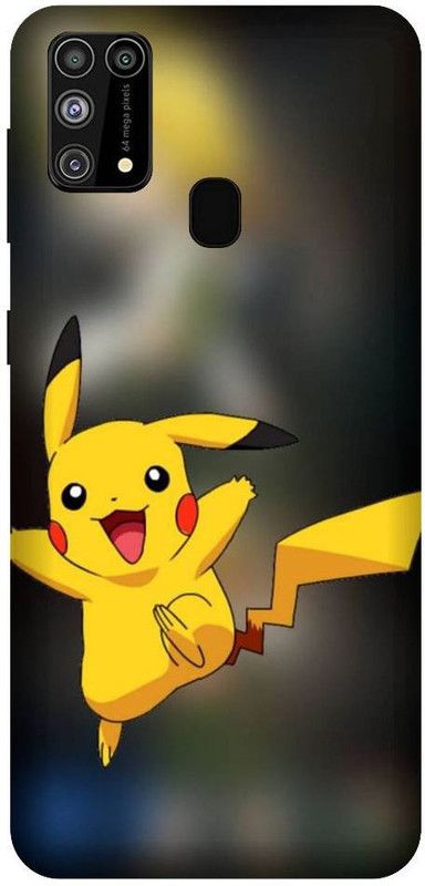 URCHIN Back Cover for Samsung A21s Pikachu, Cartoon, Pokemon, Cute, Pikachu Pokemon, Love  (Multicolor, Shock Proof, Pack of: 1)