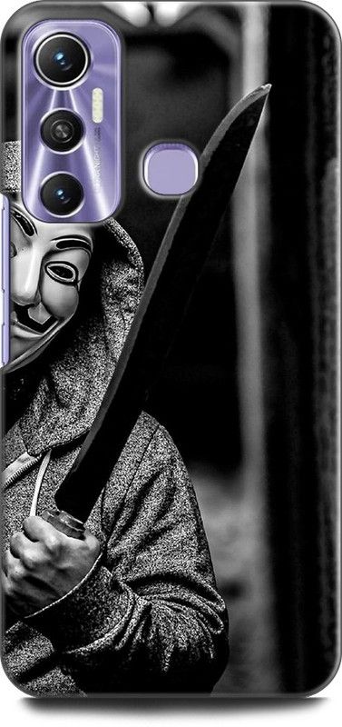 KEYCENT Back Cover for Infinix Hot 11 ANONYMOUS BLADE, JOKER, HACKER, V FOR VANDATA  (Multicolor, Shock Proof, Pack of: 1)