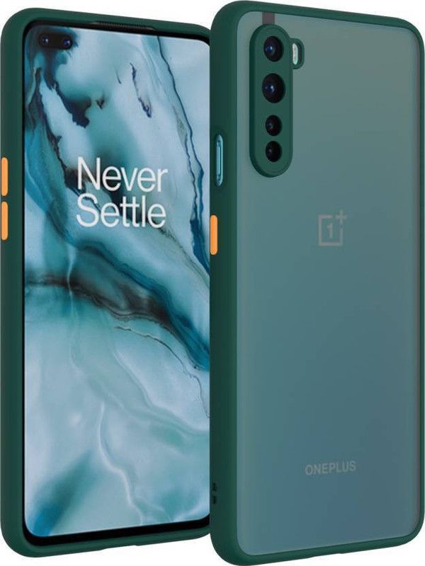 FIVE-O Back Cover for OnePlus NORD  (Green, Camera Bump Protector, Pack of: 1)