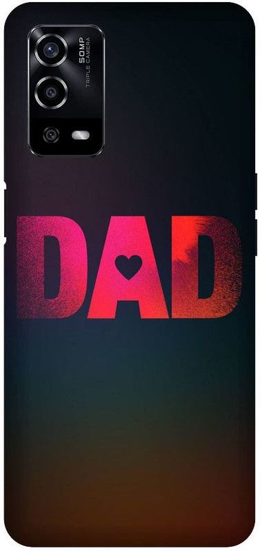 UMPRINT Back Cover for Oppo A55/CPH2325, Dad Love Text Printed Back Cover  (Multicolor, Hard Case, Pack of: 1)