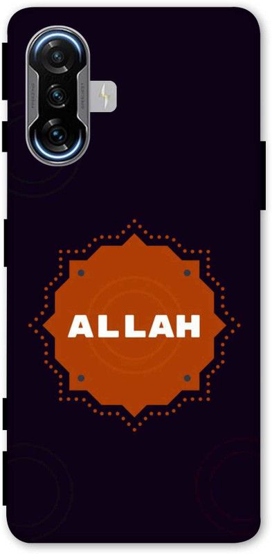 NDCOM Back Cover for POCO F3 GT Allah Printed  (Multicolor, Hard Case, Pack of: 1)