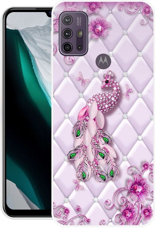 INDIALAND Back Cover for Moto G10  (Purple, Grip Case, Silicon, Pack of: 1)