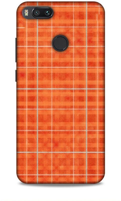 Keviv Back Cover for Mi A1  (Orange, 3D Case)