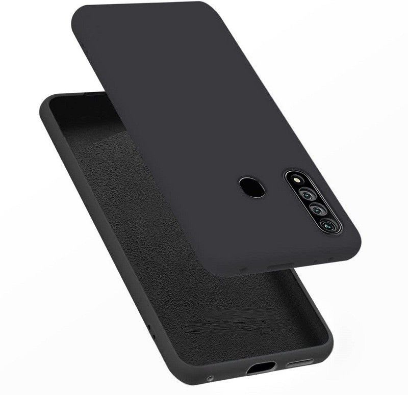 COVERHEAD Back Cover for Back Cover for A31- CPH2015 Shockproof Silicone TPU Back Case CoverBlack  (Black, Matte Finish, Silicon, Pack of: 1)