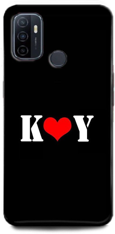 Afterglow Back Cover for Oppo A33 K Y, K LOVES Y, NAME, LETTER, ALPHABET, KY LOVE, HART  (Multicolor, Shock Proof, Pack of: 1)