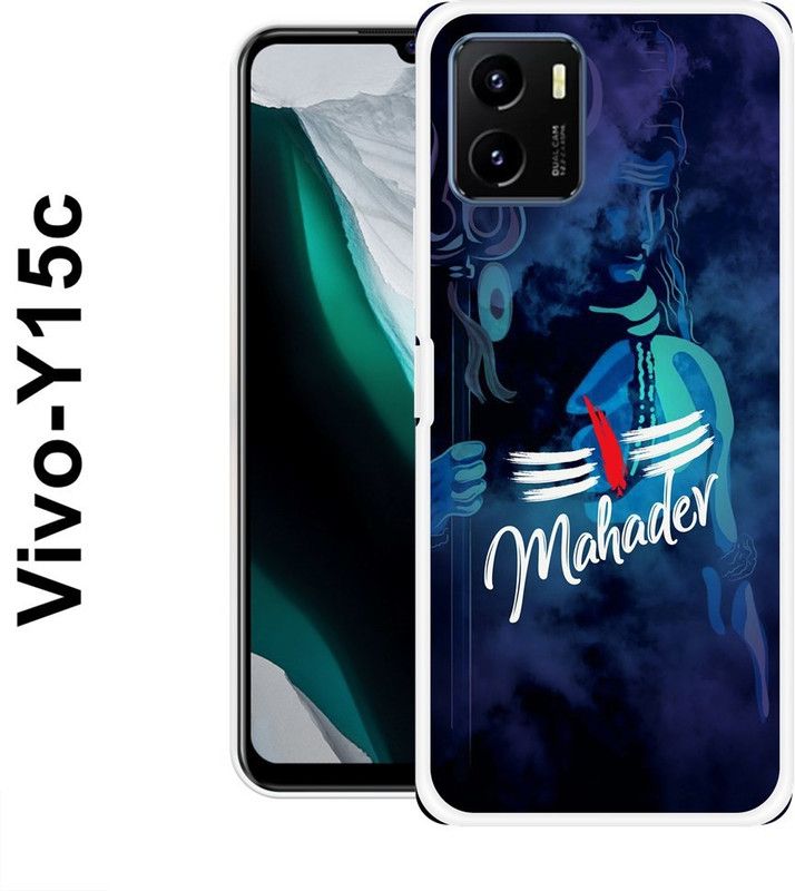Sswastik Back Cover for Vivo Y15c  (Blue, Silicon)