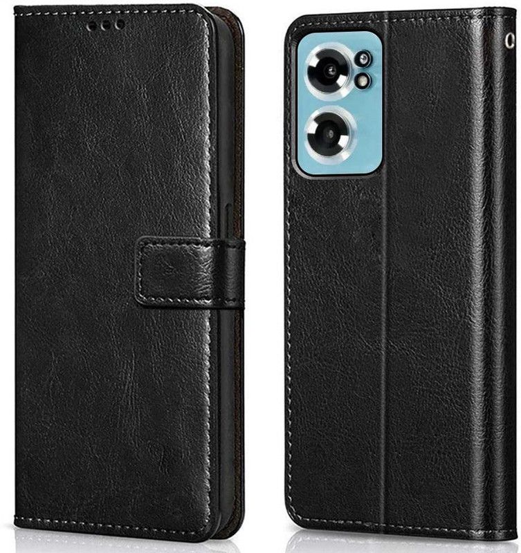 Urban Tech Flip Cover for OnePlus Nord CE 2  (Black, Pack of: 1)