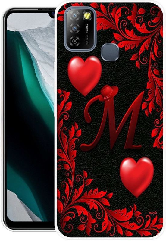 Sswastik Back Cover for Infinix Smart 5A  (Black, Red, Silicon)