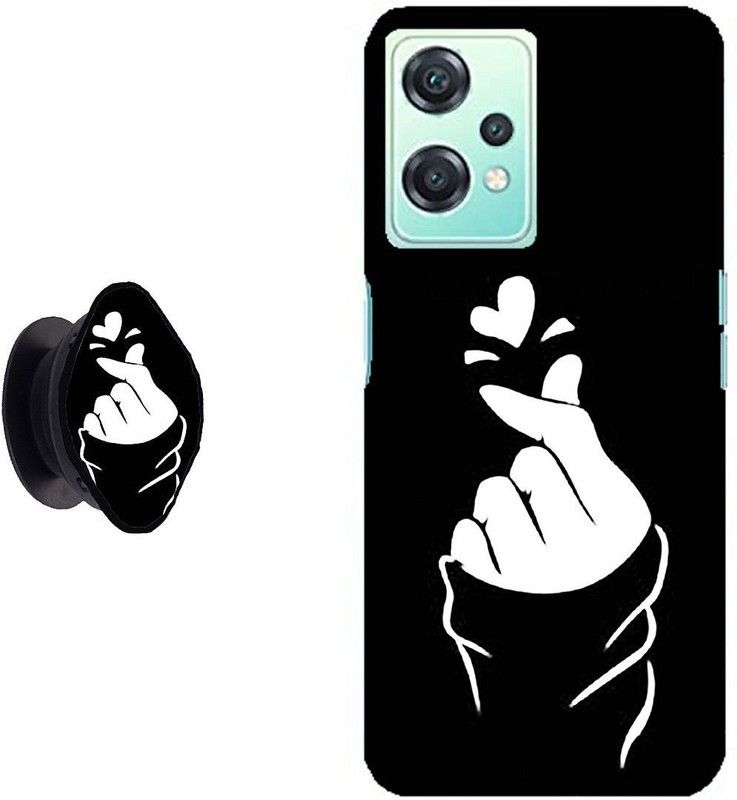 KIZIN Back Cover for OnePlus Nord CE 2 Lite 5G  (Black, White, Cases with Holder)