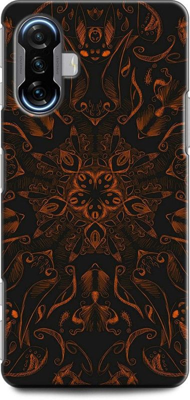 Wall Art Back Cover for POCO F3 GT MOTIF, COLORFULL, MANDALA, ABSTRACT ART, DESIGNS  (Multicolor, Dual Protection, Pack of: 1)