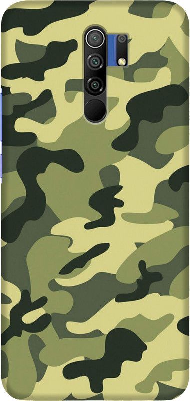 SUARD Back Cover for Mi Redmi 9 Prime, Poco M2  (Khaki, 3D Case, Pack of: 1)