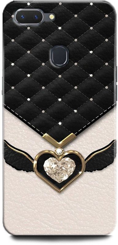 Afterglow Back Cover for OPPO A12 HART, LOVE, BLAK, MATE, TEXTURE, ART  (Multicolor, Shock Proof, Pack of: 1)