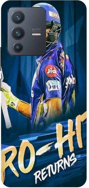 THE NARAYANA COLLECTIONS Back Cover for VIVO V23 5G- V2130-MUMBAI,INDIANS,IPL,ROHIT,HITMAN  (Multicolor, Hard Case, Pack of: 1)