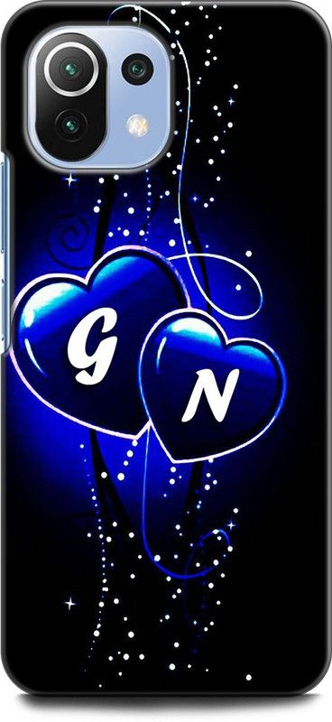 WallCraft Back Cover for Xiaomi 11Lite NE  (Blue, Black, Dual Protection, Pack of: 1)
