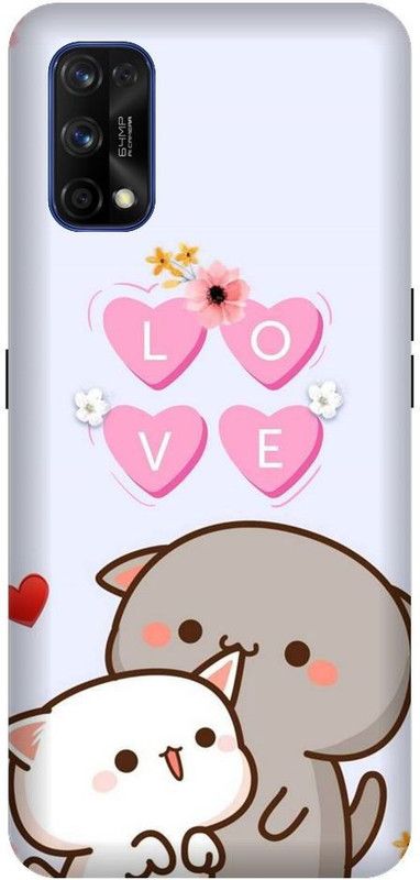 URCHIN Back Cover for Realme 7 ProCats, cute Cat, Love Cats, Love, Sweet, Cat  (Multicolor, Shock Proof, Pack of: 1)
