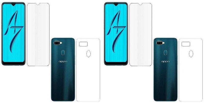Trusta Screen Guard for Front Back Oppo A5S  (Pack of 2)