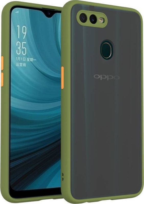 FIVE-O Back Cover for OPPO F9 Pro  (Grey, Camera Bump Protector, Pack of: 1)