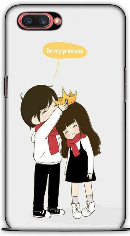 CROKIAN Back Cover for Realme C1 Couple Love Back Cover  (Multicolor, Hard Case)