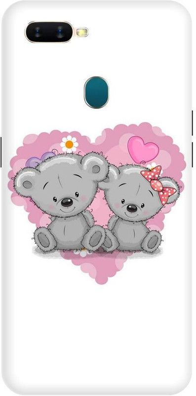 URCHIN Back Cover for Oppo A12Teddy bear, cute teddy, love, teddy, love you  (Multicolor, Shock Proof, Pack of: 1)