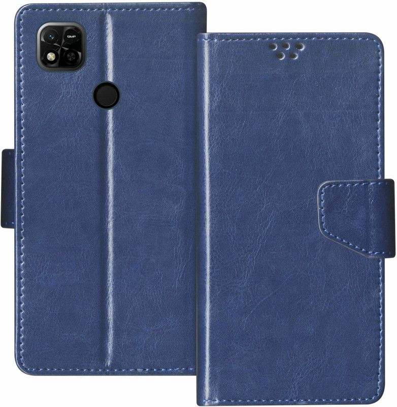 sales express Flip Cover for Redmi 10A  (Blue, Shock Proof, Pack of: 1)