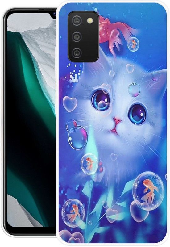FITESTAR Back Cover for Samsung Galaxy A03s  (Blue, Grip Case, Silicon, Pack of: 1)