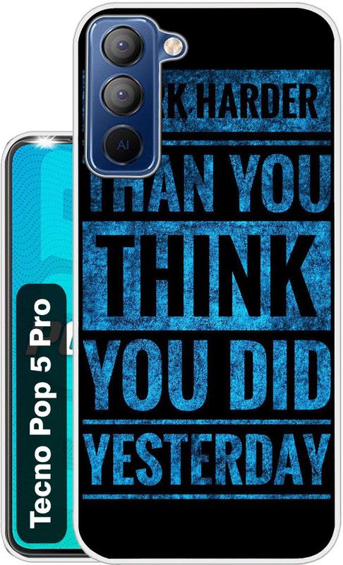 Flipkart SmartBuy Back Cover for Tecno Pop 5 Pro  (Black, Blue, Silicon, Pack of: 1)