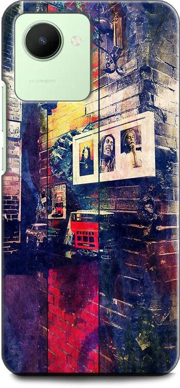 INDICRAFT Back Cover for Realme C30, RMX3581 GRAFFITY, PAINTING, COLOURFUL, TEXTURE, ABSTRACT  (Multicolor, Shock Proof, Pack of: 1)