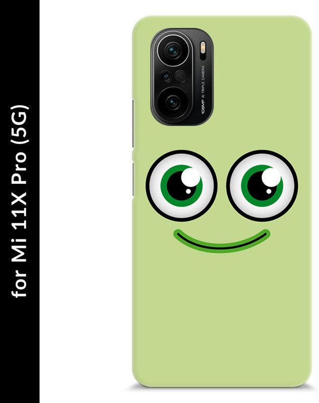 Chiraiyaa Back Cover for Mi 11X Pro 5G  (Green, White, Hard Case)