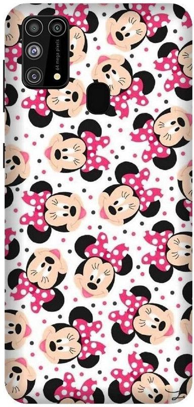 URCHIN Back Cover for Samsung A21s minnie mouse, mickey mouse, cartoon, funny, cute, love, Disney  (Multicolor, Shock Proof, Pack of: 1)
